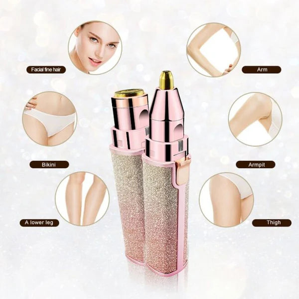 Flawless 2 in 1 Eye Brow And Facial Hair Remover